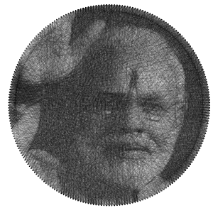 Ready to make Narendra Modi with the raised hand Politicians portraits string art scheme
