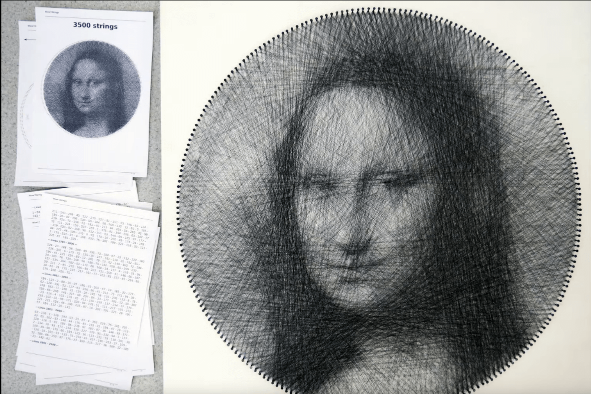The string-art is ready